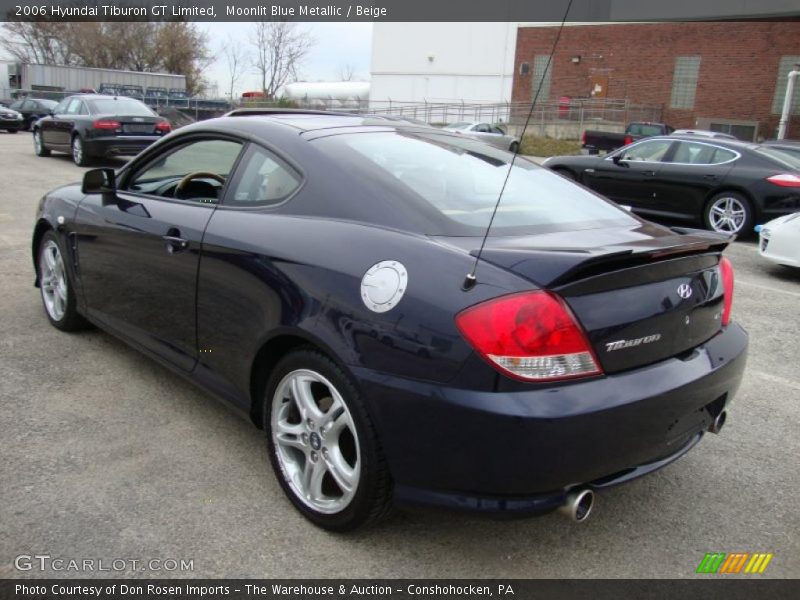 Moonlit Blue Metallic / Beige 2006 Hyundai Tiburon GT Limited