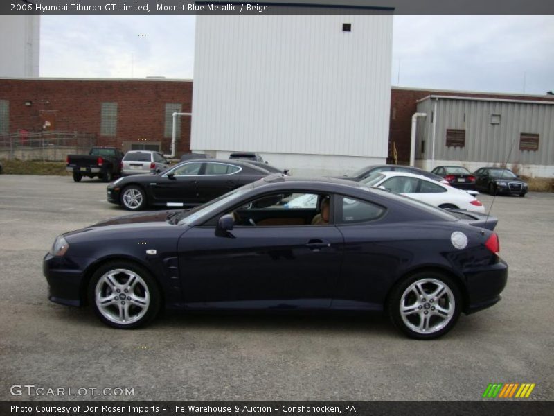 Moonlit Blue Metallic / Beige 2006 Hyundai Tiburon GT Limited