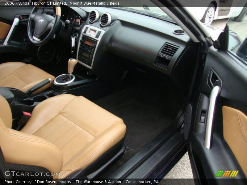 Moonlit Blue Metallic / Beige 2006 Hyundai Tiburon GT Limited
