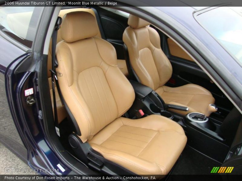 Moonlit Blue Metallic / Beige 2006 Hyundai Tiburon GT Limited