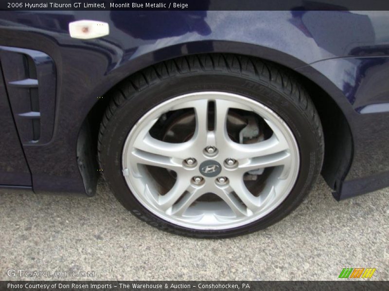 Moonlit Blue Metallic / Beige 2006 Hyundai Tiburon GT Limited