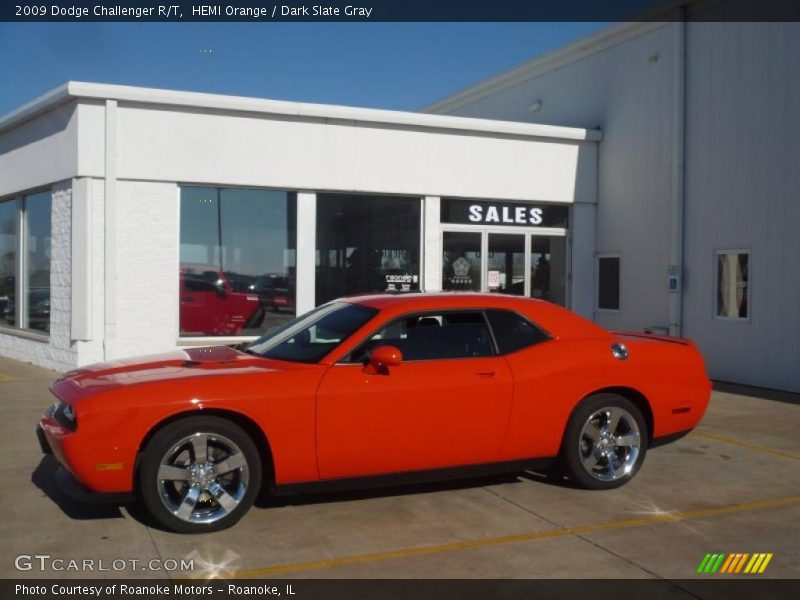 HEMI Orange / Dark Slate Gray 2009 Dodge Challenger R/T