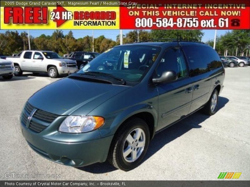 Magnesium Pearl / Medium Slate Gray 2005 Dodge Grand Caravan SXT