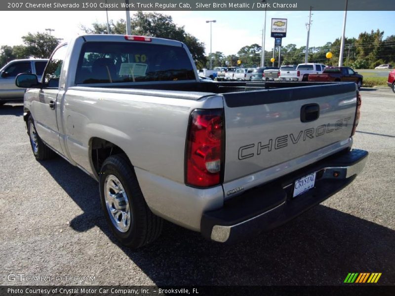 Silver Birch Metallic / Dark Charcoal 2007 Chevrolet Silverado 1500 Classic Work Truck Regular Cab
