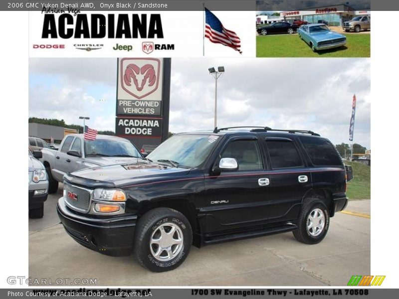 Onyx Black / Sandstone 2006 GMC Yukon Denali AWD