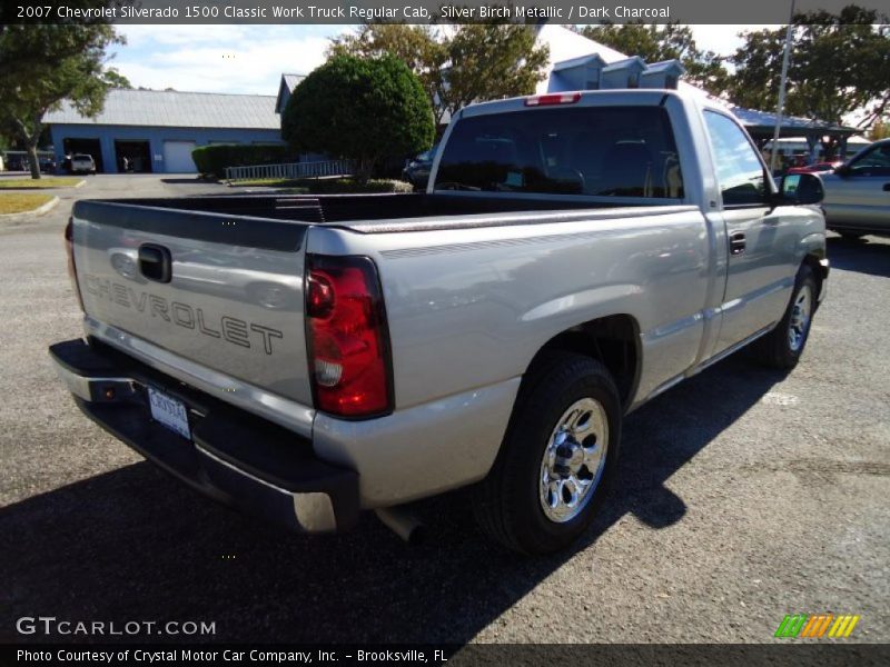 Silver Birch Metallic / Dark Charcoal 2007 Chevrolet Silverado 1500 Classic Work Truck Regular Cab