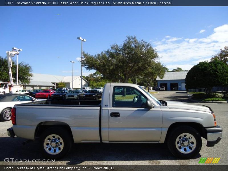 Silver Birch Metallic / Dark Charcoal 2007 Chevrolet Silverado 1500 Classic Work Truck Regular Cab