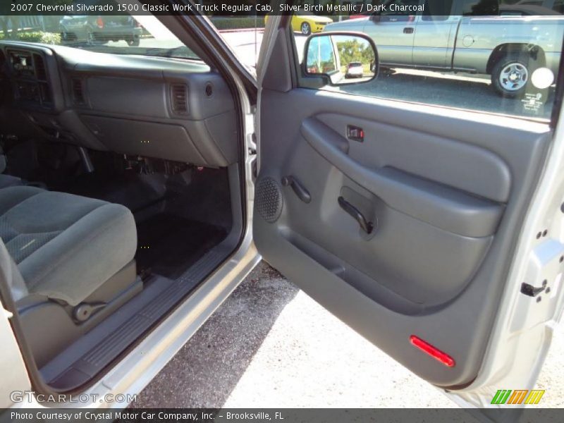 Silver Birch Metallic / Dark Charcoal 2007 Chevrolet Silverado 1500 Classic Work Truck Regular Cab