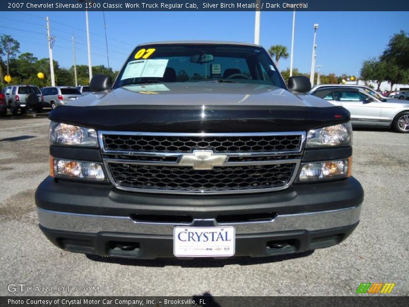 Silver Birch Metallic / Dark Charcoal 2007 Chevrolet Silverado 1500 Classic Work Truck Regular Cab