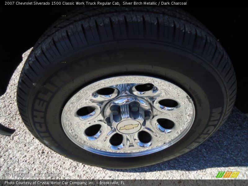 Silver Birch Metallic / Dark Charcoal 2007 Chevrolet Silverado 1500 Classic Work Truck Regular Cab