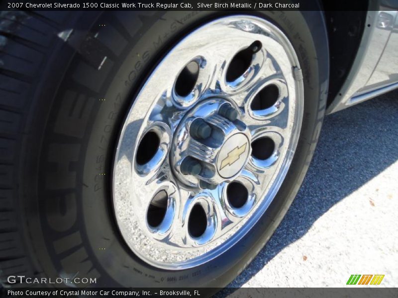 Silver Birch Metallic / Dark Charcoal 2007 Chevrolet Silverado 1500 Classic Work Truck Regular Cab