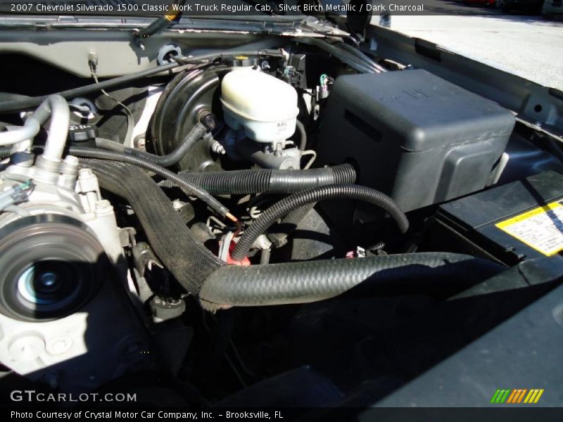 Silver Birch Metallic / Dark Charcoal 2007 Chevrolet Silverado 1500 Classic Work Truck Regular Cab