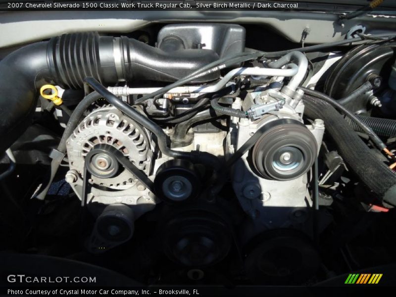 Silver Birch Metallic / Dark Charcoal 2007 Chevrolet Silverado 1500 Classic Work Truck Regular Cab