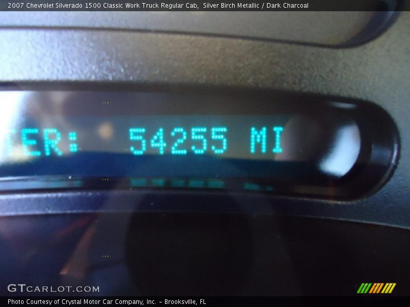 Silver Birch Metallic / Dark Charcoal 2007 Chevrolet Silverado 1500 Classic Work Truck Regular Cab