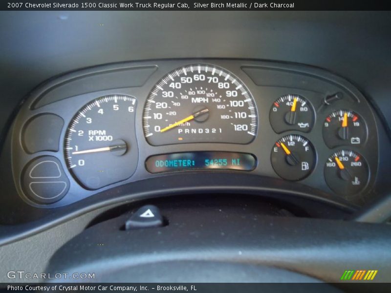 Silver Birch Metallic / Dark Charcoal 2007 Chevrolet Silverado 1500 Classic Work Truck Regular Cab