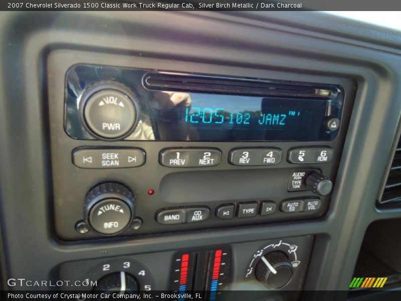 Silver Birch Metallic / Dark Charcoal 2007 Chevrolet Silverado 1500 Classic Work Truck Regular Cab