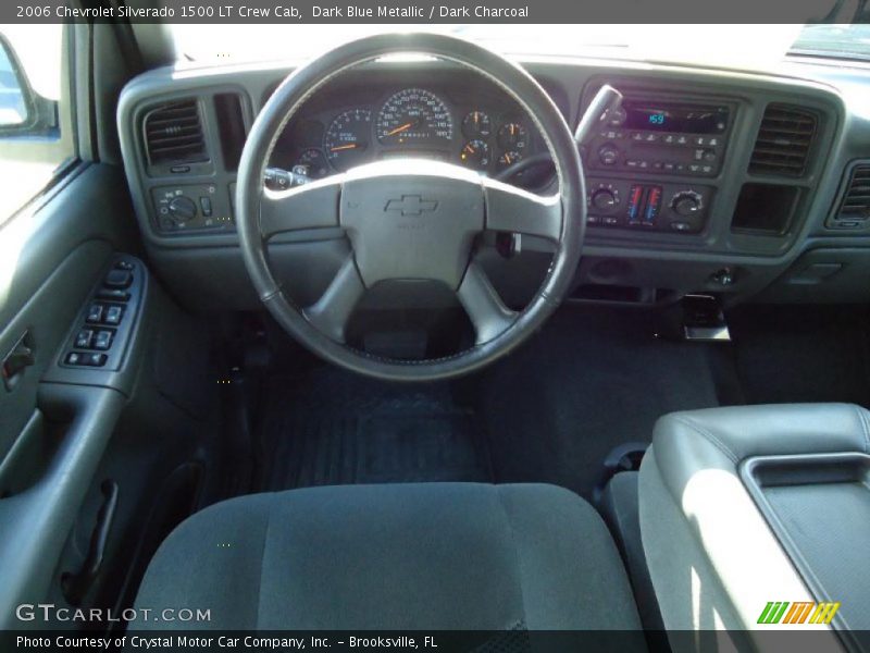 Dark Blue Metallic / Dark Charcoal 2006 Chevrolet Silverado 1500 LT Crew Cab