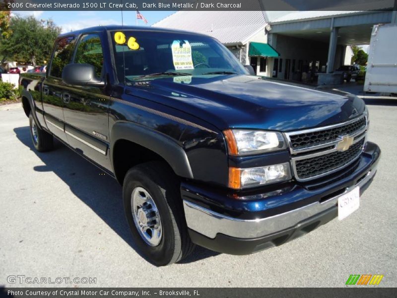 Dark Blue Metallic / Dark Charcoal 2006 Chevrolet Silverado 1500 LT Crew Cab