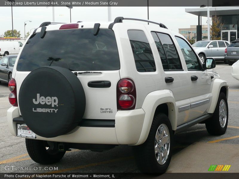 Stone White / Medium Slate Gray 2007 Jeep Liberty Limited 4x4
