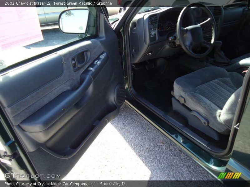 Forest Green Metallic / Graphite 2002 Chevrolet Blazer LS
