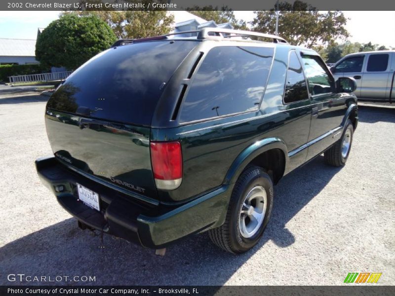 Forest Green Metallic / Graphite 2002 Chevrolet Blazer LS
