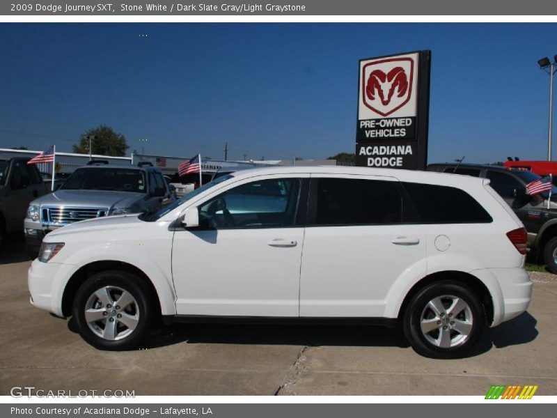 Stone White / Dark Slate Gray/Light Graystone 2009 Dodge Journey SXT