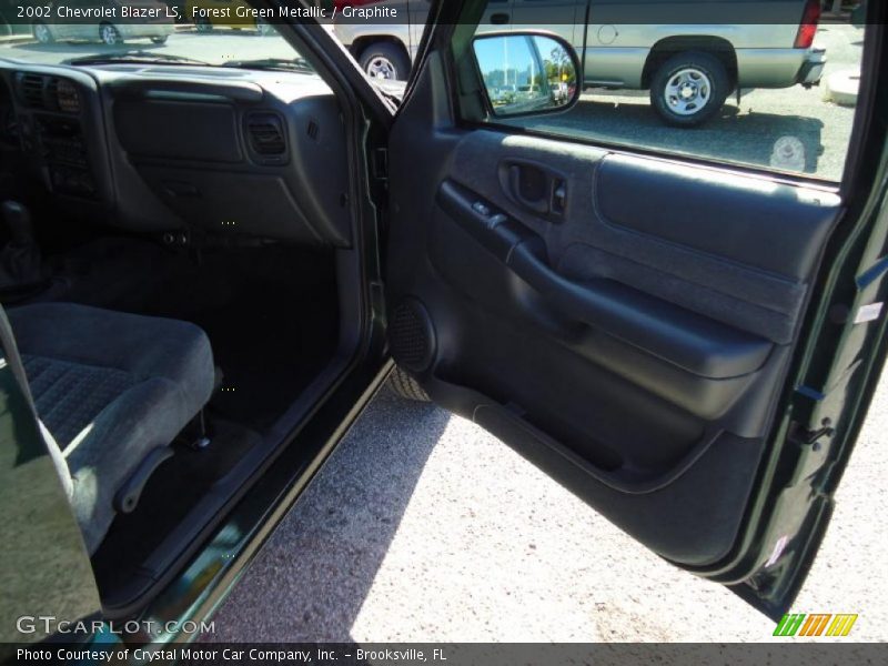 Forest Green Metallic / Graphite 2002 Chevrolet Blazer LS