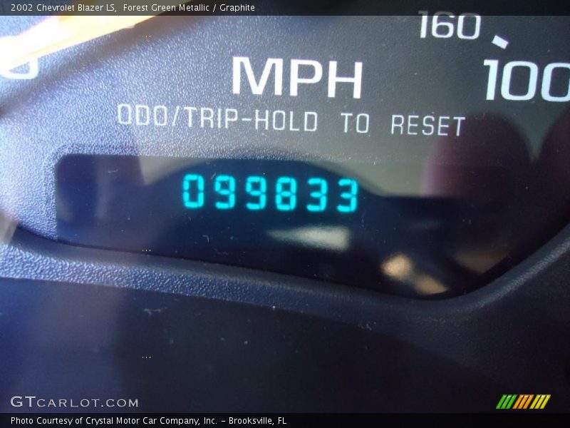 Forest Green Metallic / Graphite 2002 Chevrolet Blazer LS
