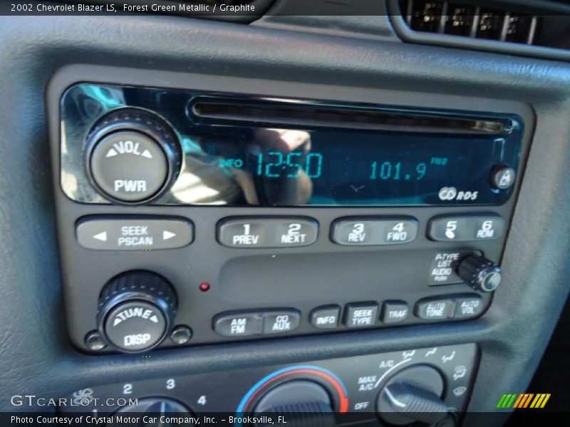 Forest Green Metallic / Graphite 2002 Chevrolet Blazer LS
