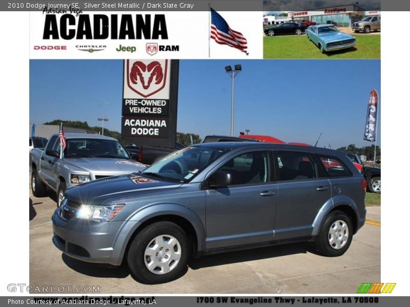 Silver Steel Metallic / Dark Slate Gray 2010 Dodge Journey SE