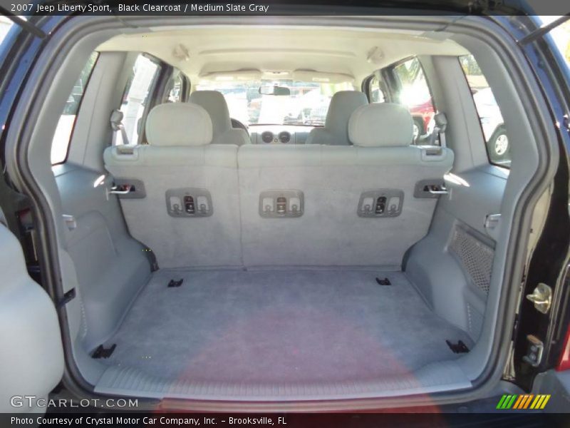 Black Clearcoat / Medium Slate Gray 2007 Jeep Liberty Sport