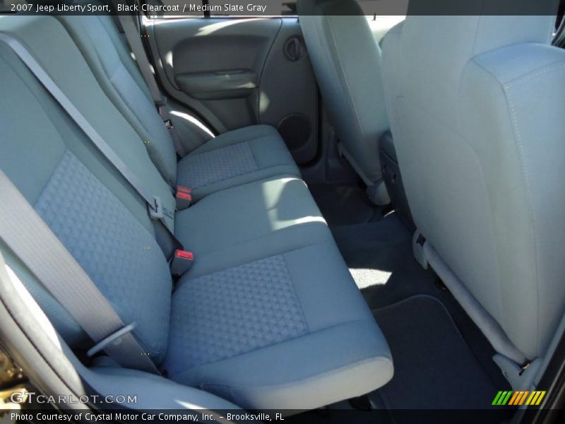 Black Clearcoat / Medium Slate Gray 2007 Jeep Liberty Sport