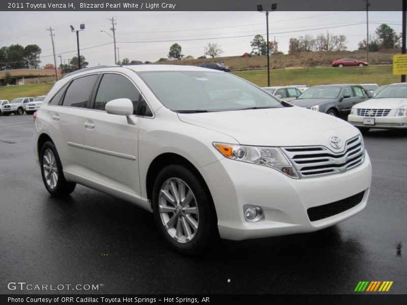 Blizzard Pearl White / Light Gray 2011 Toyota Venza I4