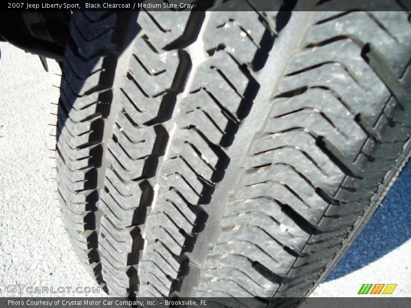 Black Clearcoat / Medium Slate Gray 2007 Jeep Liberty Sport