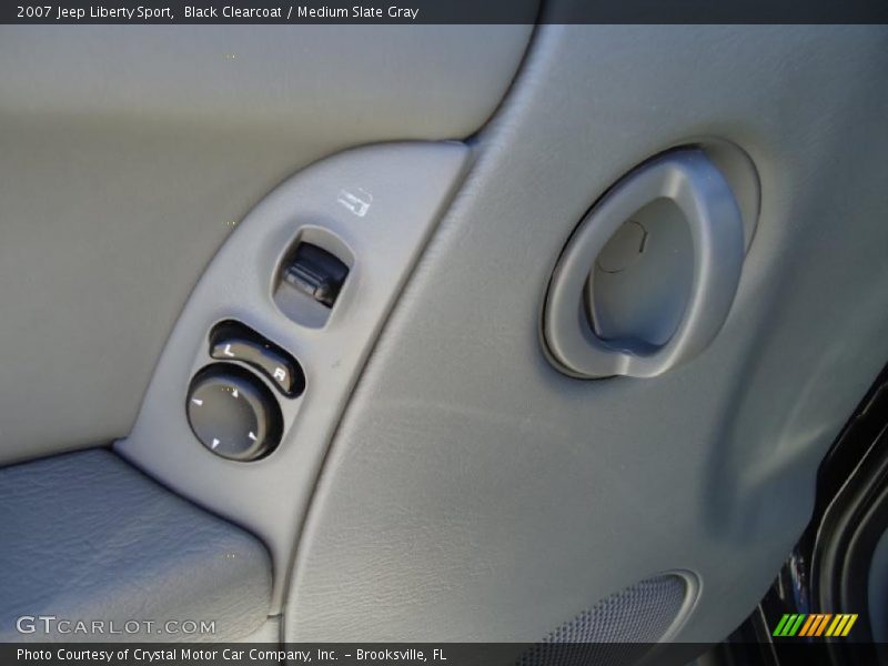 Black Clearcoat / Medium Slate Gray 2007 Jeep Liberty Sport