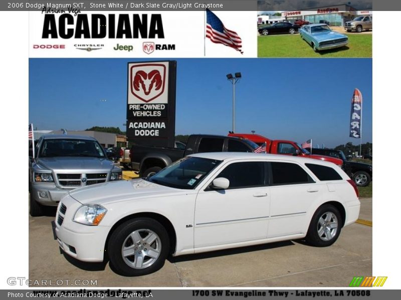 Stone White / Dark Slate Gray/Light Graystone 2006 Dodge Magnum SXT