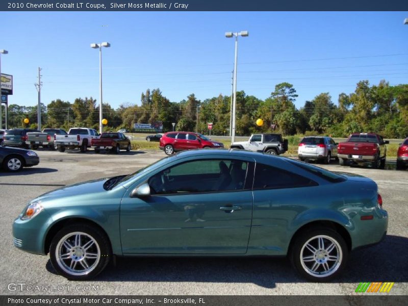 Silver Moss Metallic / Gray 2010 Chevrolet Cobalt LT Coupe