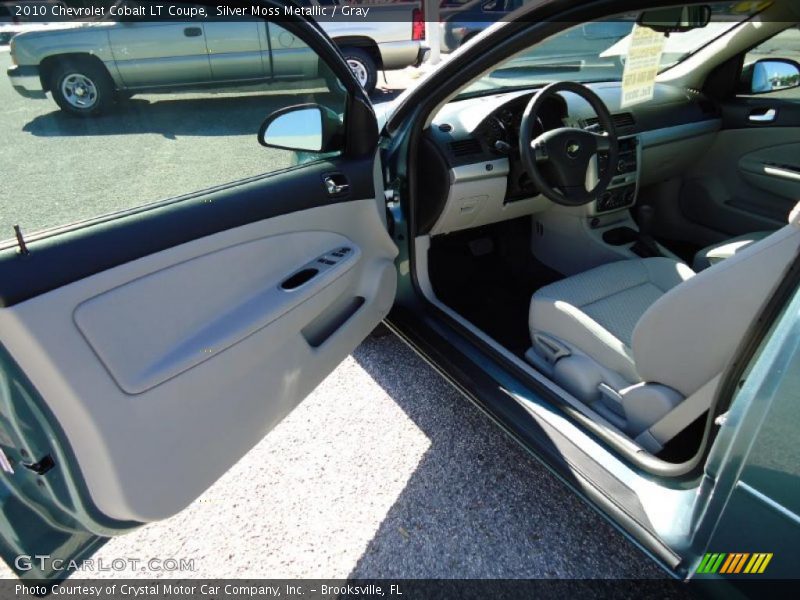 Silver Moss Metallic / Gray 2010 Chevrolet Cobalt LT Coupe