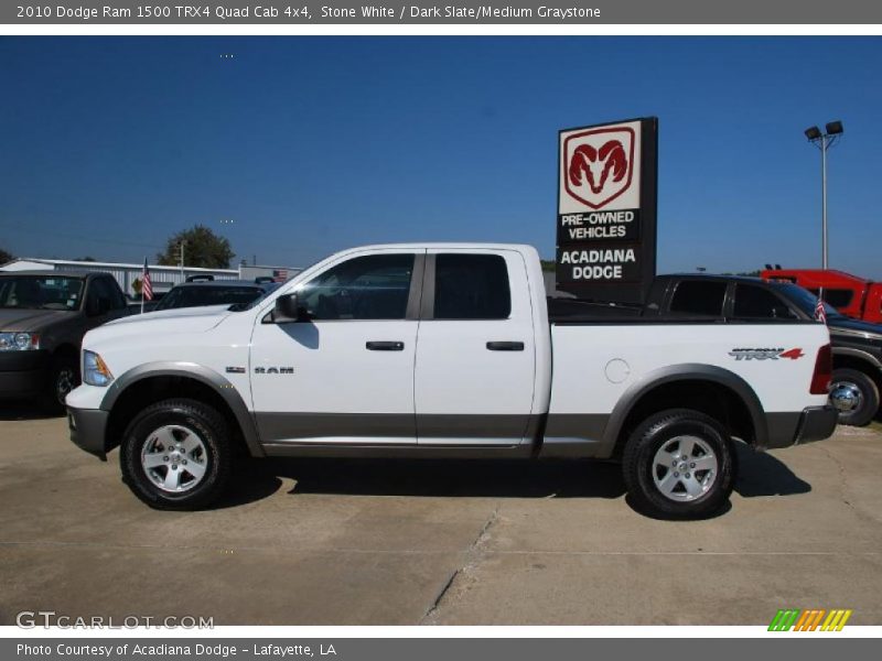 Stone White / Dark Slate/Medium Graystone 2010 Dodge Ram 1500 TRX4 Quad Cab 4x4