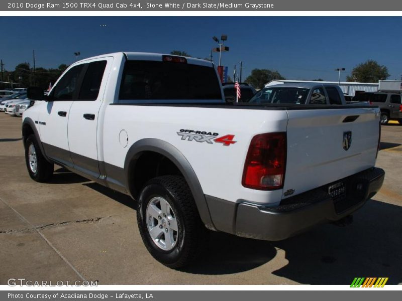 Stone White / Dark Slate/Medium Graystone 2010 Dodge Ram 1500 TRX4 Quad Cab 4x4