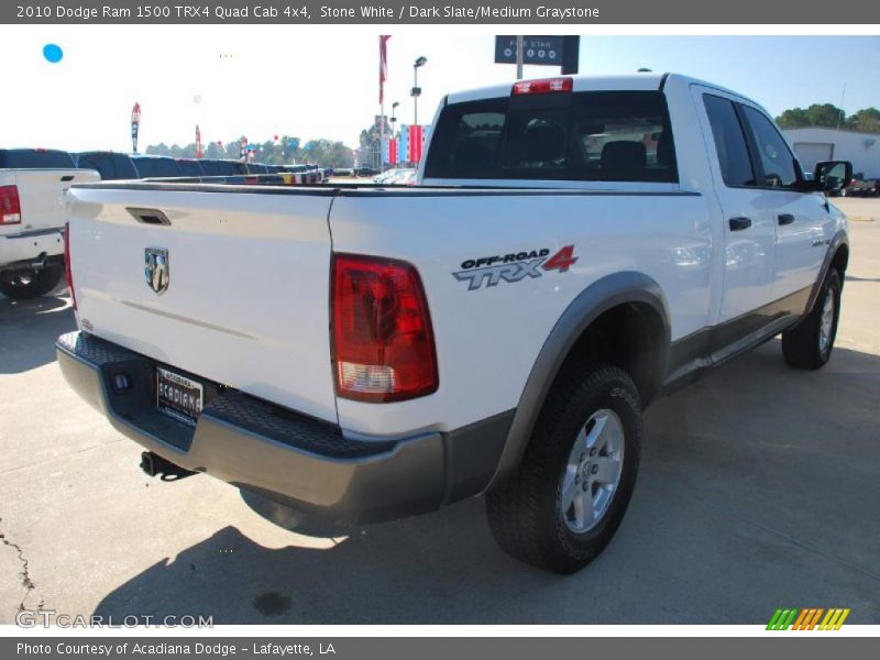 Stone White / Dark Slate/Medium Graystone 2010 Dodge Ram 1500 TRX4 Quad Cab 4x4
