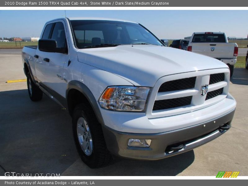 Stone White / Dark Slate/Medium Graystone 2010 Dodge Ram 1500 TRX4 Quad Cab 4x4