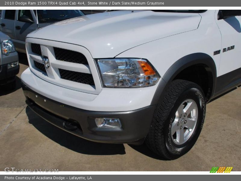 Stone White / Dark Slate/Medium Graystone 2010 Dodge Ram 1500 TRX4 Quad Cab 4x4