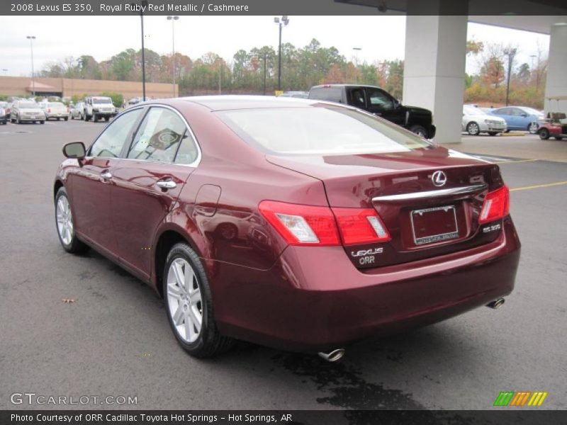 Royal Ruby Red Metallic / Cashmere 2008 Lexus ES 350