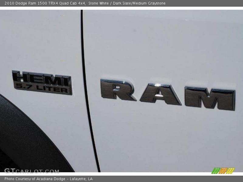 Stone White / Dark Slate/Medium Graystone 2010 Dodge Ram 1500 TRX4 Quad Cab 4x4