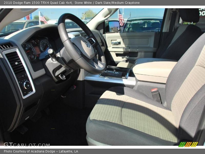 Stone White / Dark Slate/Medium Graystone 2010 Dodge Ram 1500 TRX4 Quad Cab 4x4