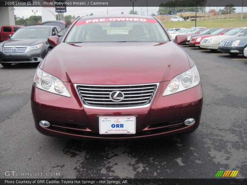 Royal Ruby Red Metallic / Cashmere 2008 Lexus ES 350