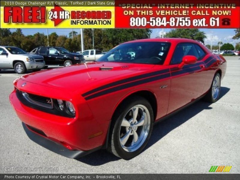 TorRed / Dark Slate Gray 2010 Dodge Challenger R/T Classic