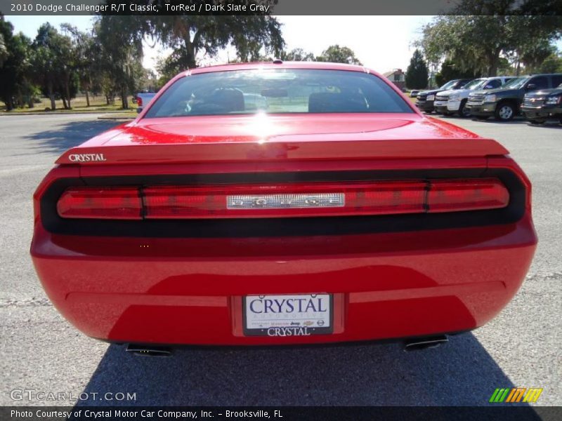 TorRed / Dark Slate Gray 2010 Dodge Challenger R/T Classic