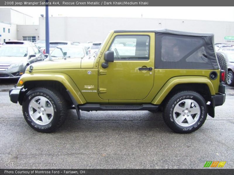 Rescue Green Metallic / Dark Khaki/Medium Khaki 2008 Jeep Wrangler Sahara 4x4